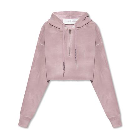 Golden Goose Cropped sweatshirt Pink, Dame Sweatshirts