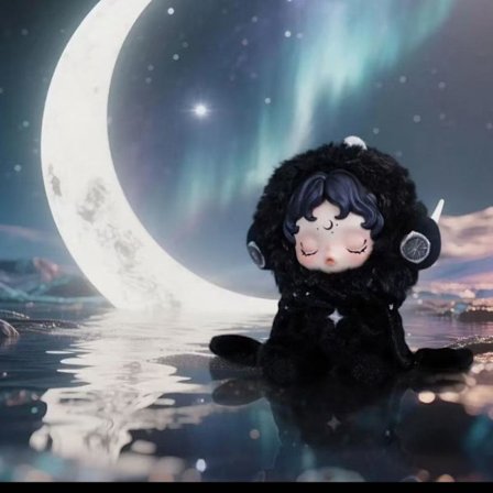 SKULL PANDA Sleepless Theater SP 3. generations vinyl plys nøglering blind box Sleepless Theater - Stjernenatteøjne