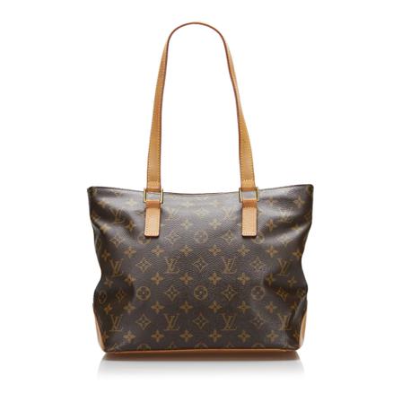 Louis Vuitton Vintage, Pre-owned Cabas Piano Monogram Tote Bag Bruin, Dames, Maat:ONE Size,Canvas