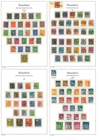 Tyske Zoner og Vesttyskland 1970-1984 - Samling i 1 frimärksalbum