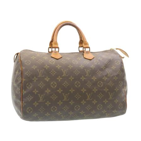 Louis Vuitton Vintage, Pre-owned Speedy 35 Monogram Handbag Bruin, Dames, Maat:ONE Size