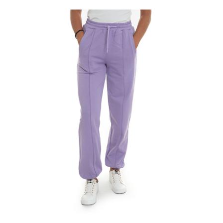 Emporio Armani, Fleece trousers Fioletowy, Kobieta, Rozmiar: S