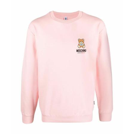 Moschino, Sweatshirt Różowy, Mężczyzna, Rozmiar: XL