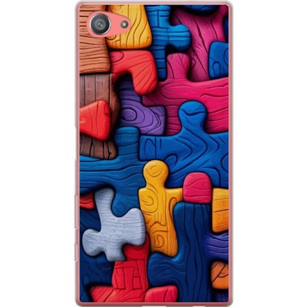 Yhteensopiva Puhelinkuori Sony Sony Xperia Z5 Compact Leikkisä kuvitus Stitchin kanssa vaaleanpunaisissa omenoissa pehmeässä pastellidesignissa, jo