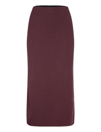 Milanaa Knälång Kjol Burgundy ARMEDANGELS