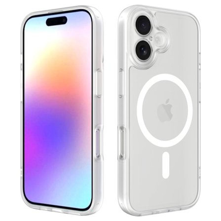 Kompatibel med iPhone 17 deksel, fin pore matt flytende deksel, hudfølelse magnetisk anti-slipp deksel, frostet transparent iPhone 17