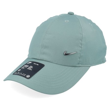 Nike - Groen unconstructed Cap - Kids Nike Dri-fit Club Cap Mid Swoosh Clay Green Dad Cap @ Hatstore