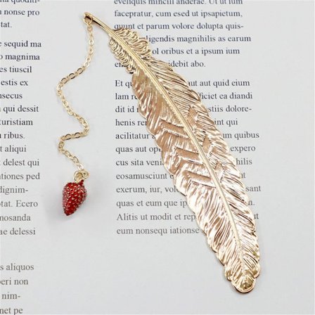 Feather Bookmark Metal Bookmark - spot sales