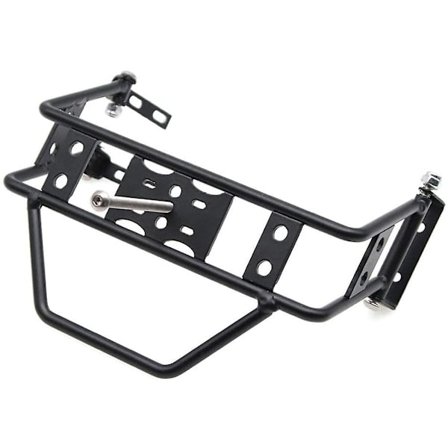 Metall Bakre Reservehjulsholder Reservehjulstativ for TRX4 SCX10 90046 90047 RC Crawler Bil (Svart)