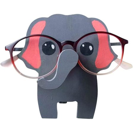 Glashållare, träskulptur djur glasögonställ solglasögonställ heminredning present till barn