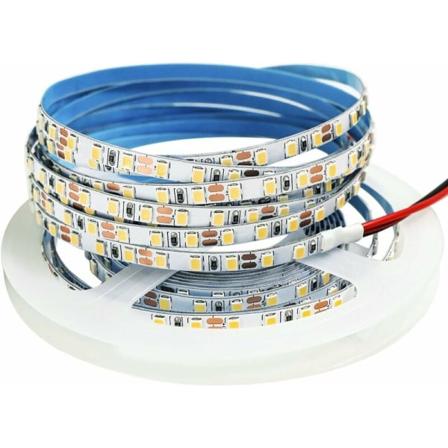 12V LED-nauha, 1 cm leveä, 3000K LED-nauha 5M lämmin valkoinen 2835 IP65 120 LED/M, yhteensä 600 LEDiä LED-valonauha makuuhuoneeseen, keittiön 