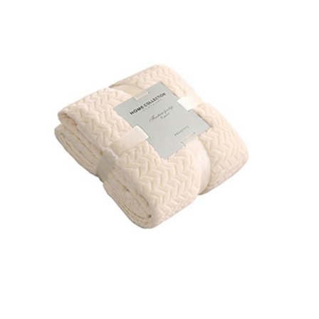 Mjuk Plyschfilt Ultra Mjuk Varm Filt Lätt Mjuk Bekväm Lyxig Dekorativ Randig Filt Lämplig För Sängar Och Soffor 40 tum