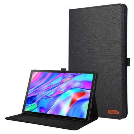 Lenovo Idea Tab Plus Wallet Cover Stand Card Holder - Black