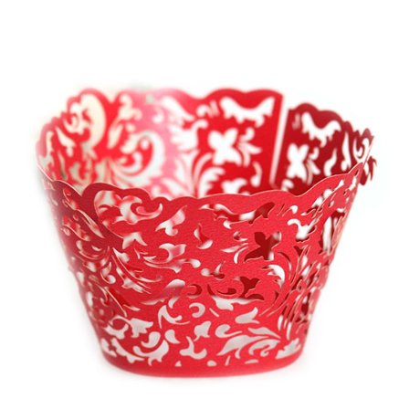 100 muffinsformar Bakform Non-stick Muffin Förpackningsform Alla hjärtans dag Bröllop Pappersform Födelsedagsfest Dekoration
