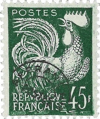 Frankrig 1953-1959 - Forudannulleret YT 117 - Postfrisk