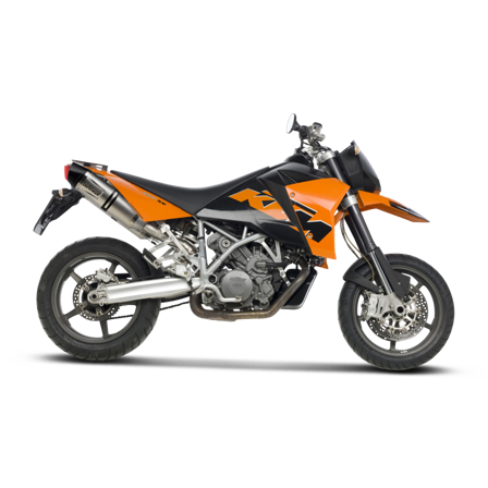Slip-On LeoVince LV One EVO Stainless Steel/Carbon - KTM 990 Supermoto R 2009-2012