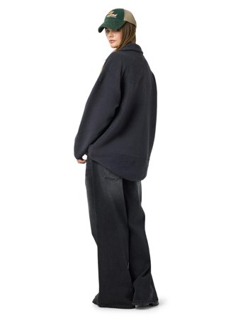 NOISY MAY Nmcozy L/S Zip Sweater Jrs Noos - Black - L