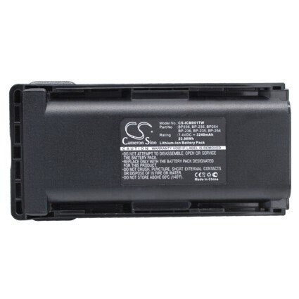 Batteri for toveisradio for ICOM IC-F70, IC-F80, IC-F70D osv.