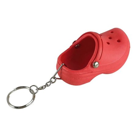 Mini Crocs Sandalkæde Charm Nøglering Nøgleholder Nyhed Nøglering Gave