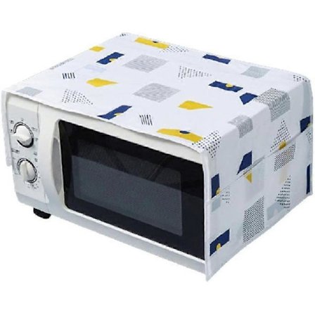 Dammtätt mikrovågsugn/multifunktionsugn, fettavvisande skydd med ficka, köksskydd (Geometriska mönster)