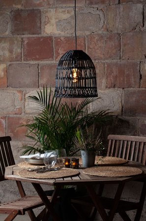 Star Trading - Lampunvarjostin Knute 35 - Musta - Lampunvarjostimet - - Homeroom