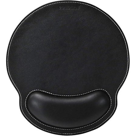 Håndleddstøtte for mus i PU-lær med komfortabel minneskum, ergonomisk sklisikker gummibase, vanntett overflate håndleddstøtte for hjemmet