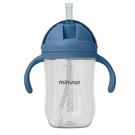 Mininor Sugerørskop Tritan Blåhval 330 ml, Børn & Forældre, Sutteflasker & Tilbehør, Sutteflasker