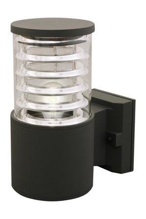 Aneta Lighting KOLV vegglampe ute, mørkgrå, E27