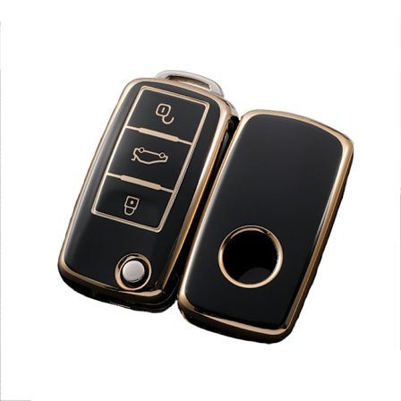 Bilnøgledæksel til Volkswagen/Sagitar/Bora/CC/Magotan/Polo/Tanyue/Tuyue/Passat Black