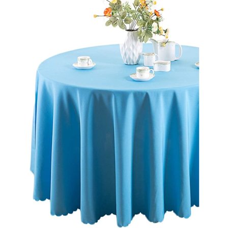 Blå rund duk, kjøkken rund duk, 160cm