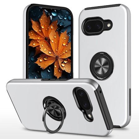 Til Google Pixel 9A Fingerring Kickstand Hybrid Taske