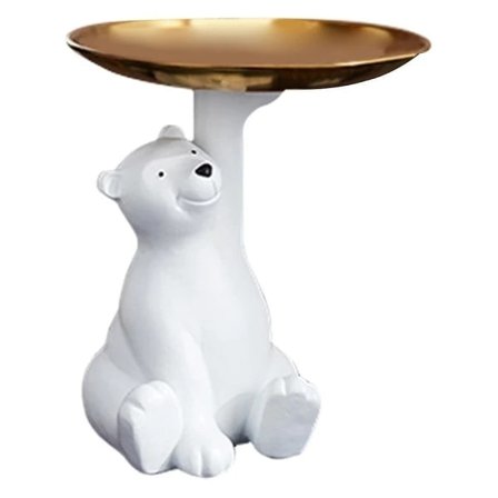 Kreativ Isbjørn Gulvstående Ornament Stue Entrebakke Hotel TV-skab Boligindretning