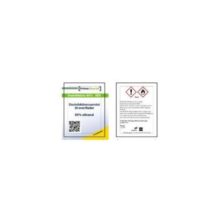 Desinfektion Serviet Prime Source Ren 85% Ethanol/ipa 14x17...