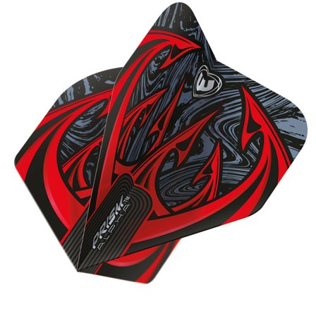 Winmau Prism Alpha Grau & Rot Dart Flights | Winmau.com