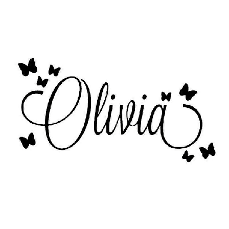 Fjäril Bokstav Väggdekor Mural Klistermärke Barnrum Barn Sovrum Heminredning