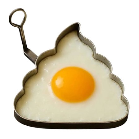 Hauska munanmuoto pitkällä sormella, ainutlaatuisesti muotoillut munat paistinpannu tarttumaton pannukakku-/munarenkaat keittiötarvikkeet (FMY) B