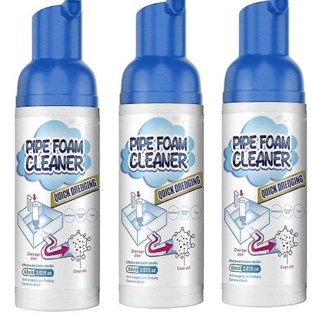 Drain Pipe Foam Cleaner, Pipe Dredge Deodorant Clog Remover