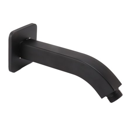 Messing Brusearm Forlængerrør Sort Brusehovedforlænger til Badeværelsesindretning NPT