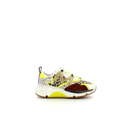 Manila Grace Sneakers Running with Loop on tongue , Geel , Dames , Maat: 36 EU