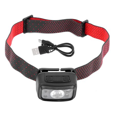 T601 LED Cykellygte Foran USB Opladning Camping Fiskeri Smart Induktions Pandelampe