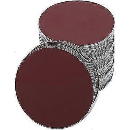 30-pack 180 mm runda slipskivor för slipmaskin, kornstorlek 60/80/120/180/240/400, runt sandpapper slippapper [D]