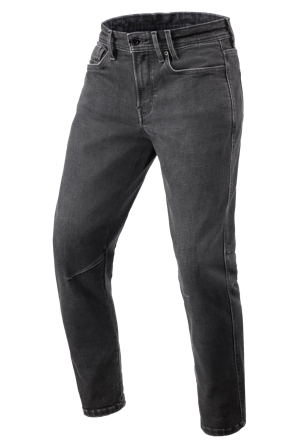 Jean moto REV'IT! Detroit 3 Tapered Noir Foncé/Pierre W32 x L34
