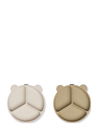 Liewood Stacy Divider Suction Plate 2-Pack - Multi/patterned - ONE SIZE