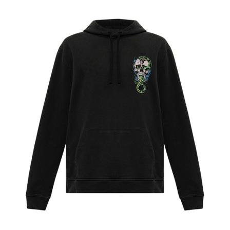 AllSaints, Adder hoodie Zwart, Heren, Maat:S,Katoen