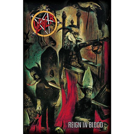 Slayer Reign In Blood Polyester Poster 106cm x 70cm Röd/Svart/Brun