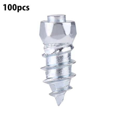 100 stk. 15 mm 0,59 tommer hjuldæk pigge skruer snespidser til bil Auto SUV ATV