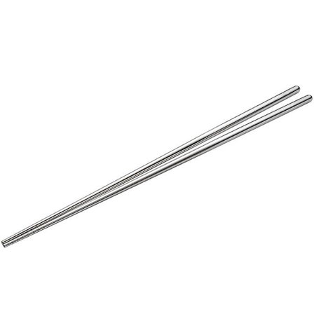 3 par kokpinnar extra långa rostfria pinnar med halkfritt grepp för varm gryta