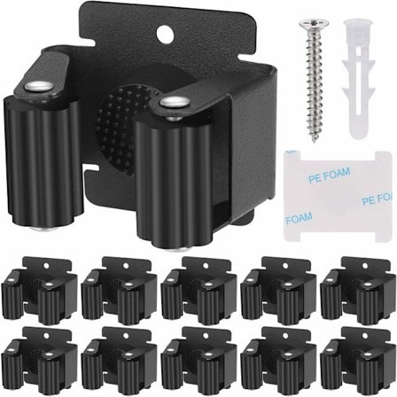 10 stücke werkzeughalter, besenhalter, wand, besenhalter, wandhalterung für mopp, besen, schaufel, werkzeug