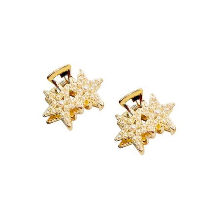 PIPOL'S BAZAAR Rive Mini Clamp 2-pak Gold 2, Hår, Børster & Accessories, Hårpynt