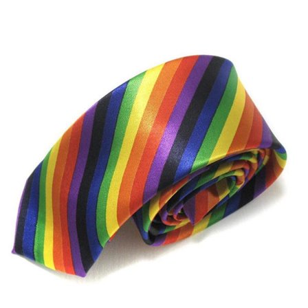 Slips stripete regnbuefarget pride